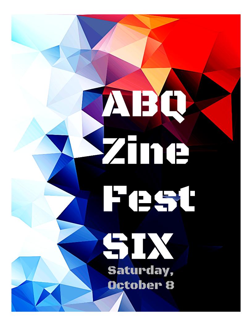 ABQ Zine Fest 2016 Prelim Poster